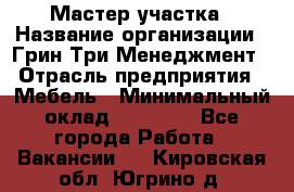 Мастер участка › Название организации ­ Грин Три Менеджмент › Отрасль предприятия ­ Мебель › Минимальный оклад ­ 60 000 - Все города Работа » Вакансии   . Кировская обл.,Югрино д.